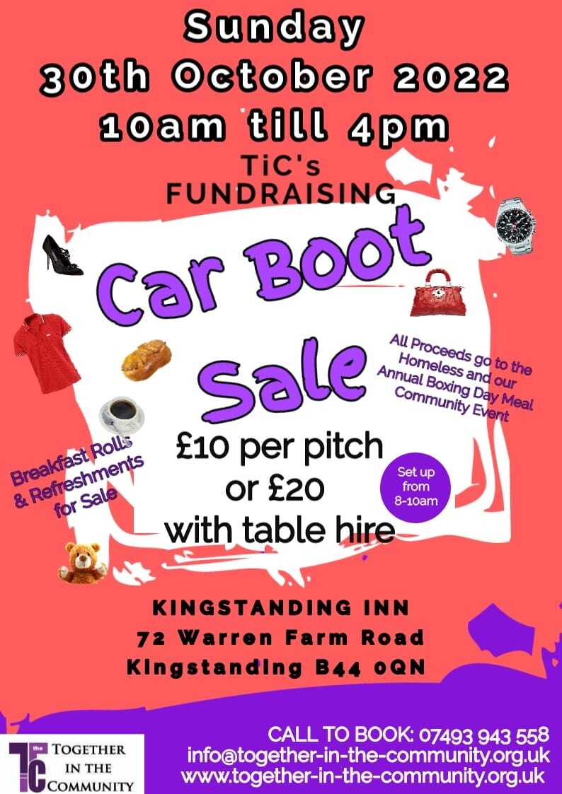 Car Boot Sale Oct 2022 Flyer
