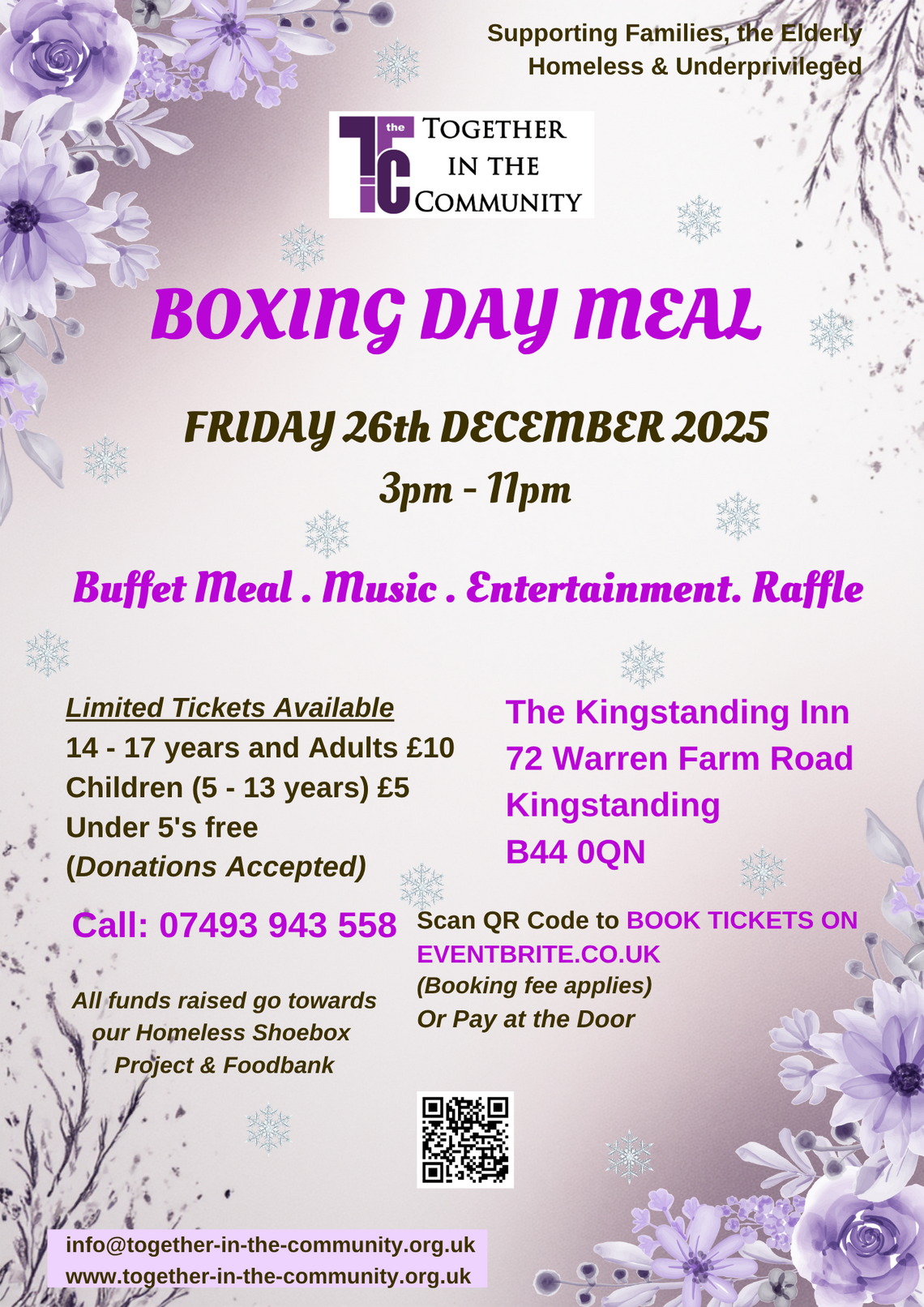 Boxing Day Meal 2025 Flyer