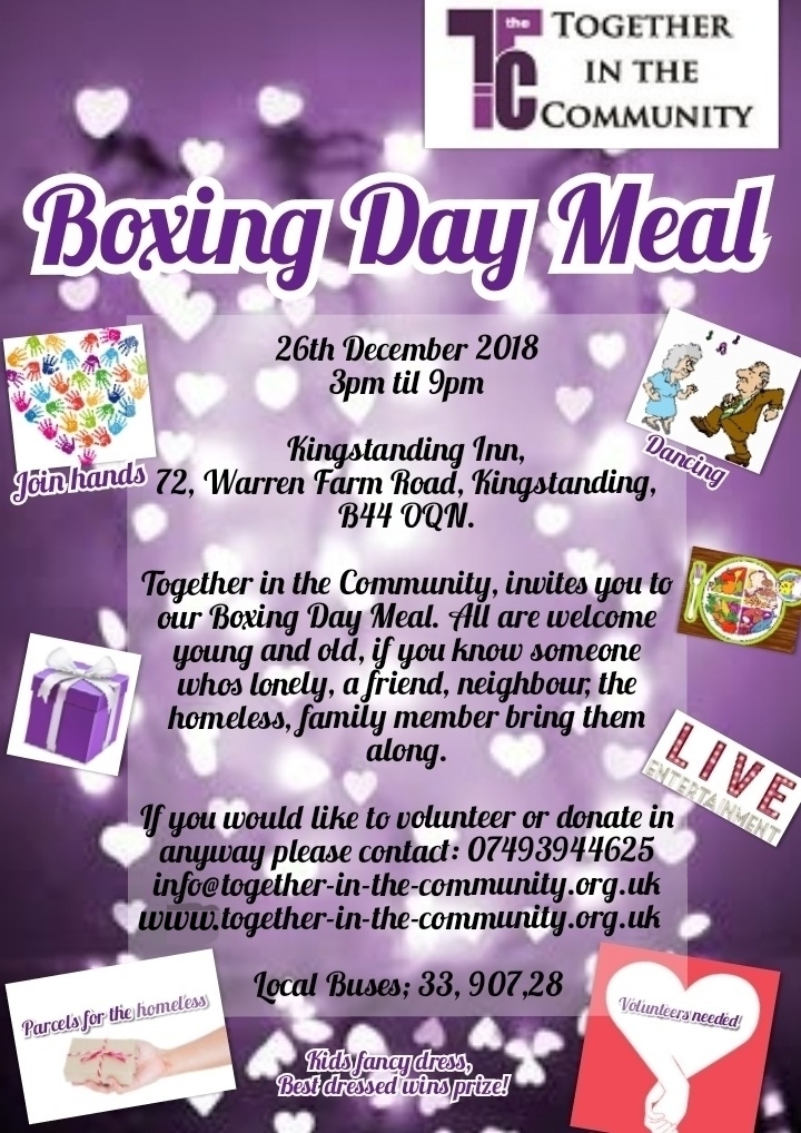 Boxing Day Meal Flyer 2018