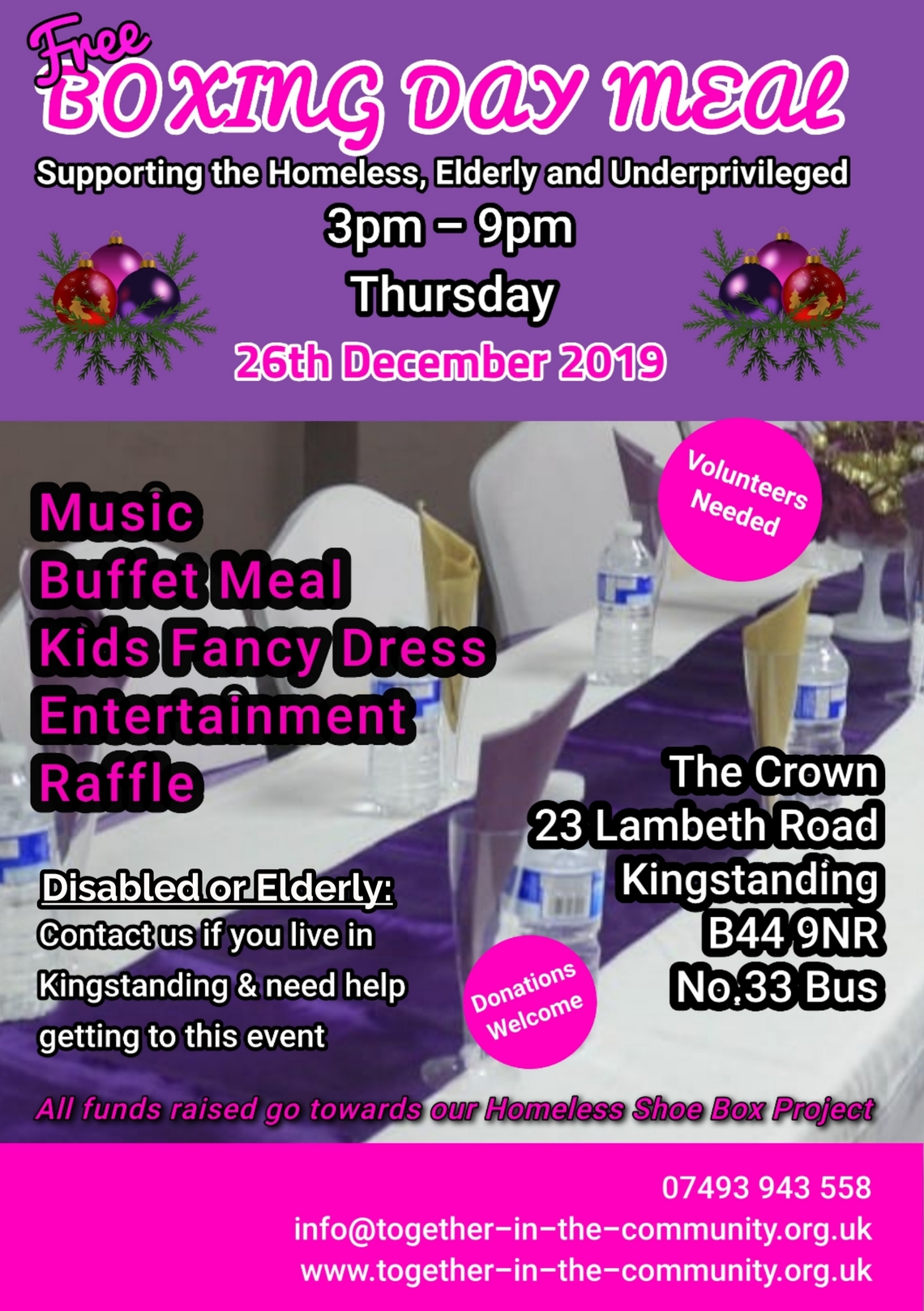 Boxing Day Meal 2019 Flyer