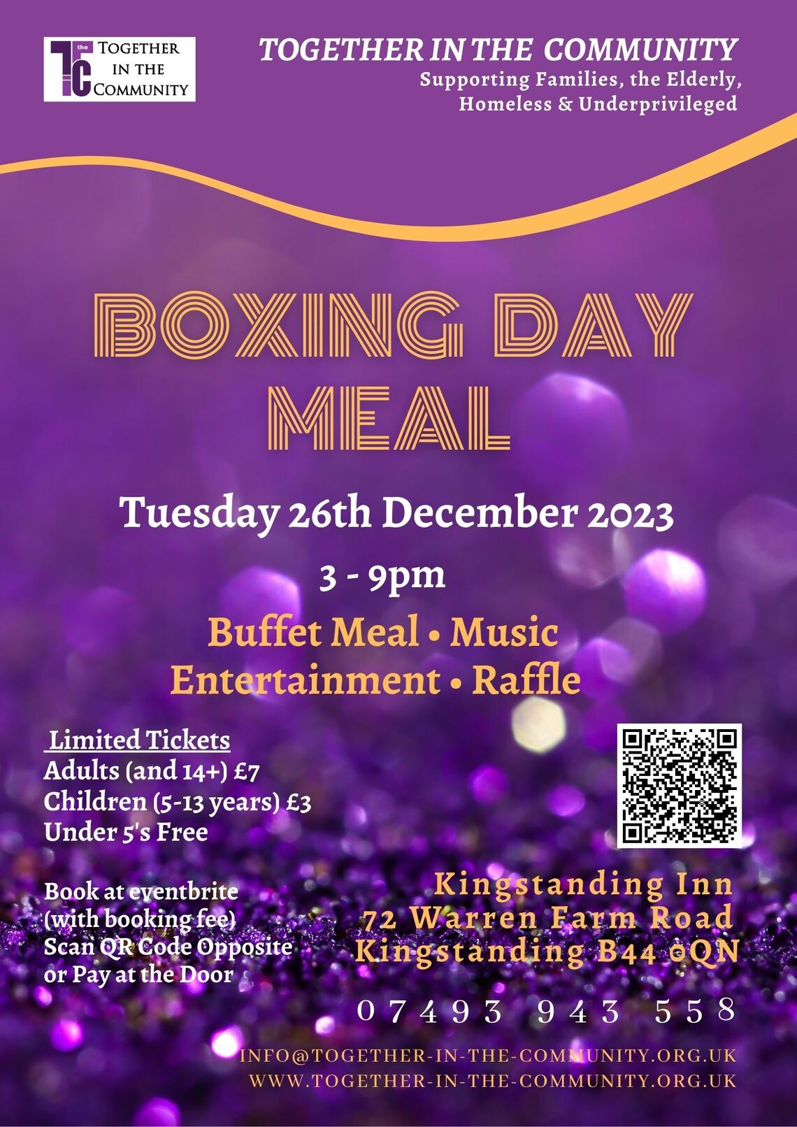 Boxing Day Meal Flyer 2023