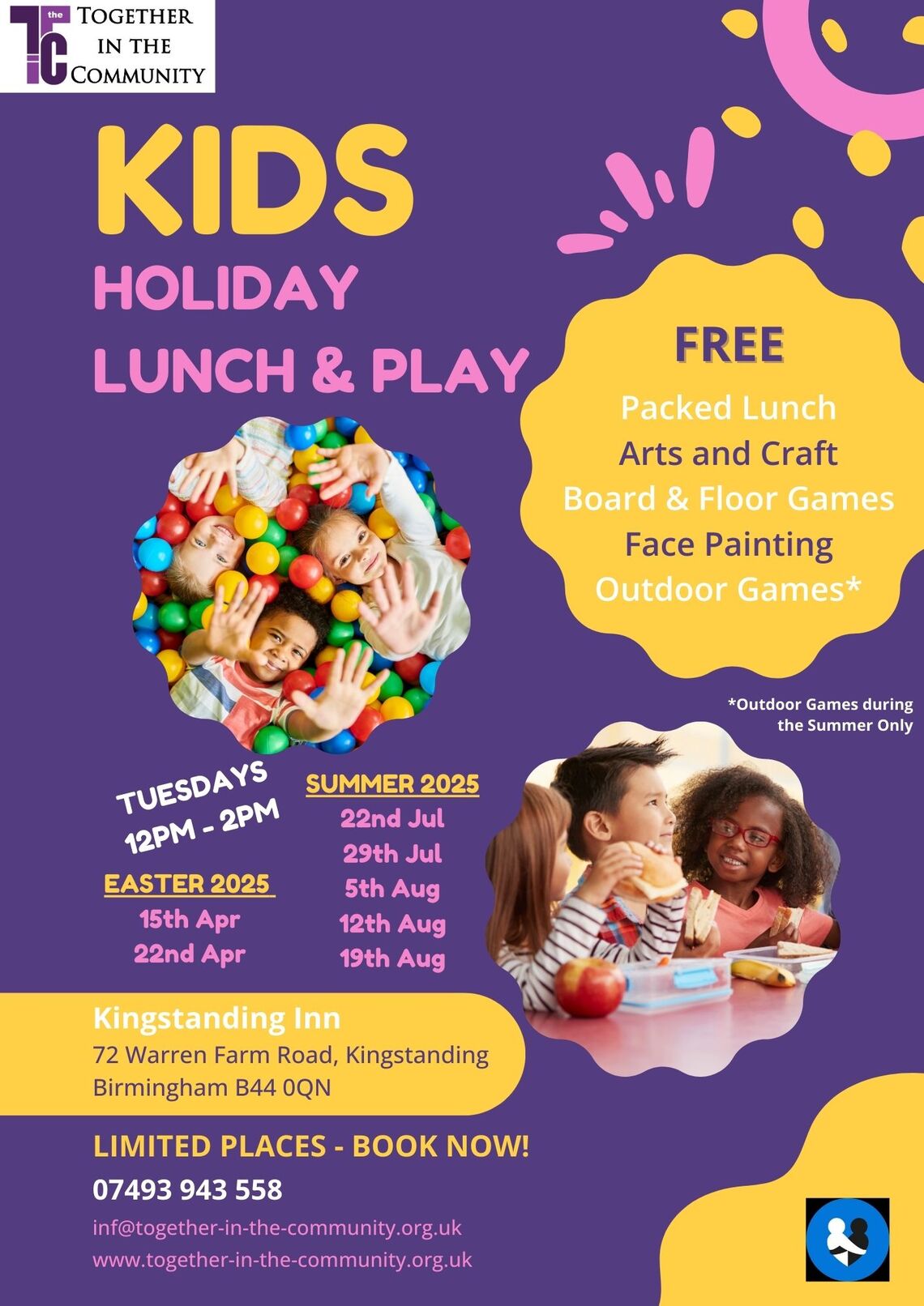 Kids Holiday Lunch and Play Flyer